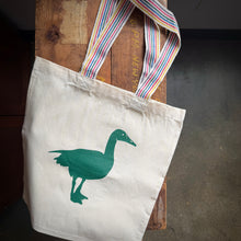 Load image into Gallery viewer, Canvas Market Bag with Green Goose
