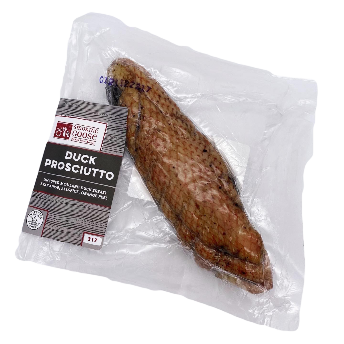 Request Duck Prosciutto Sample Smoking Goose