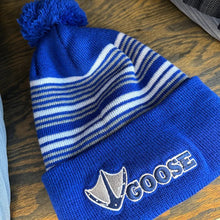 Load image into Gallery viewer, Blue Pompom Beanie
